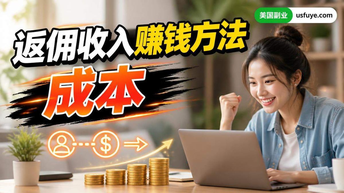 美国推荐返佣收入赚钱方法:成本、渠道和避坑清,周末时间版