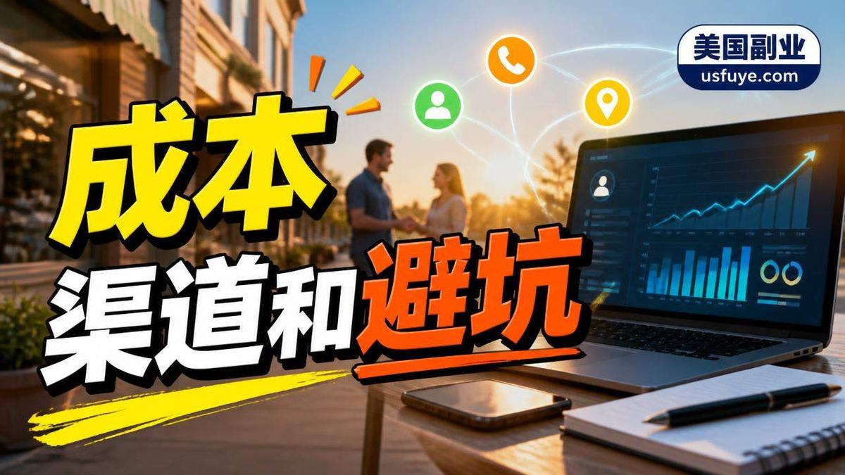 美国本地商家线索赚钱方法:成本、渠道和避坑清,周末时间版