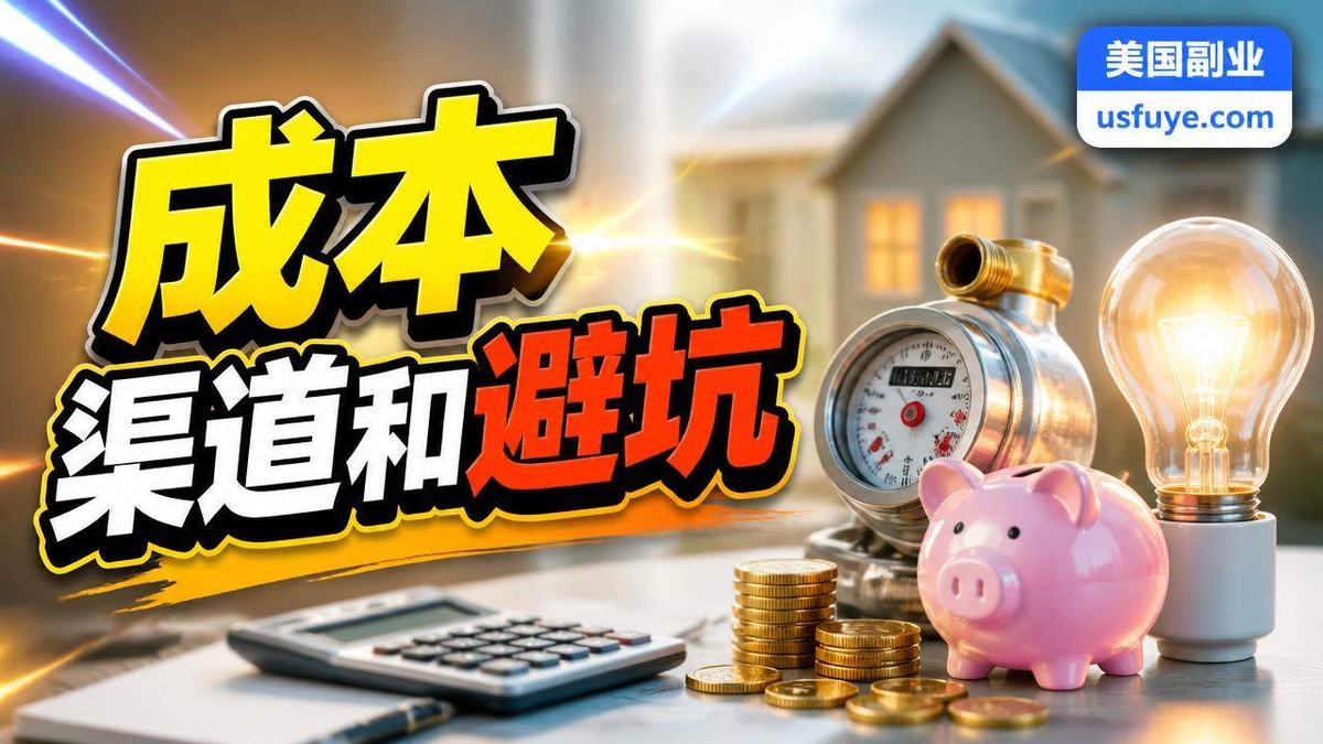 美国水电网费优化赚钱方法:成本、渠道和避坑清,第一单获客版