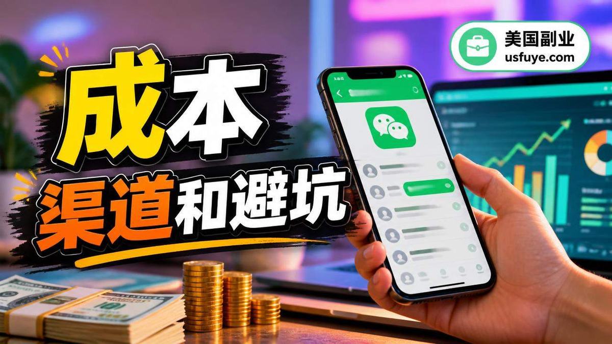 美国微信群广告收入赚钱方法:成本、渠道和避坑,周末时间版