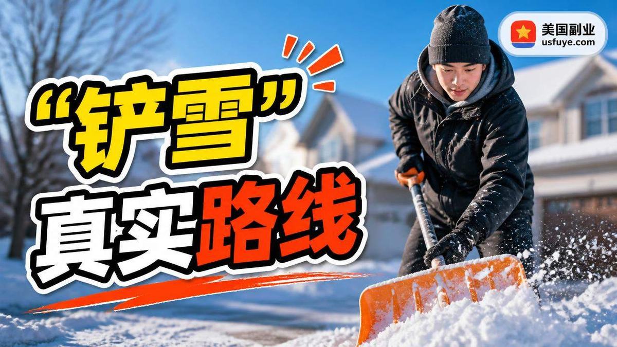 美国铲雪小生意:新手怎么找第一单,周末时间版