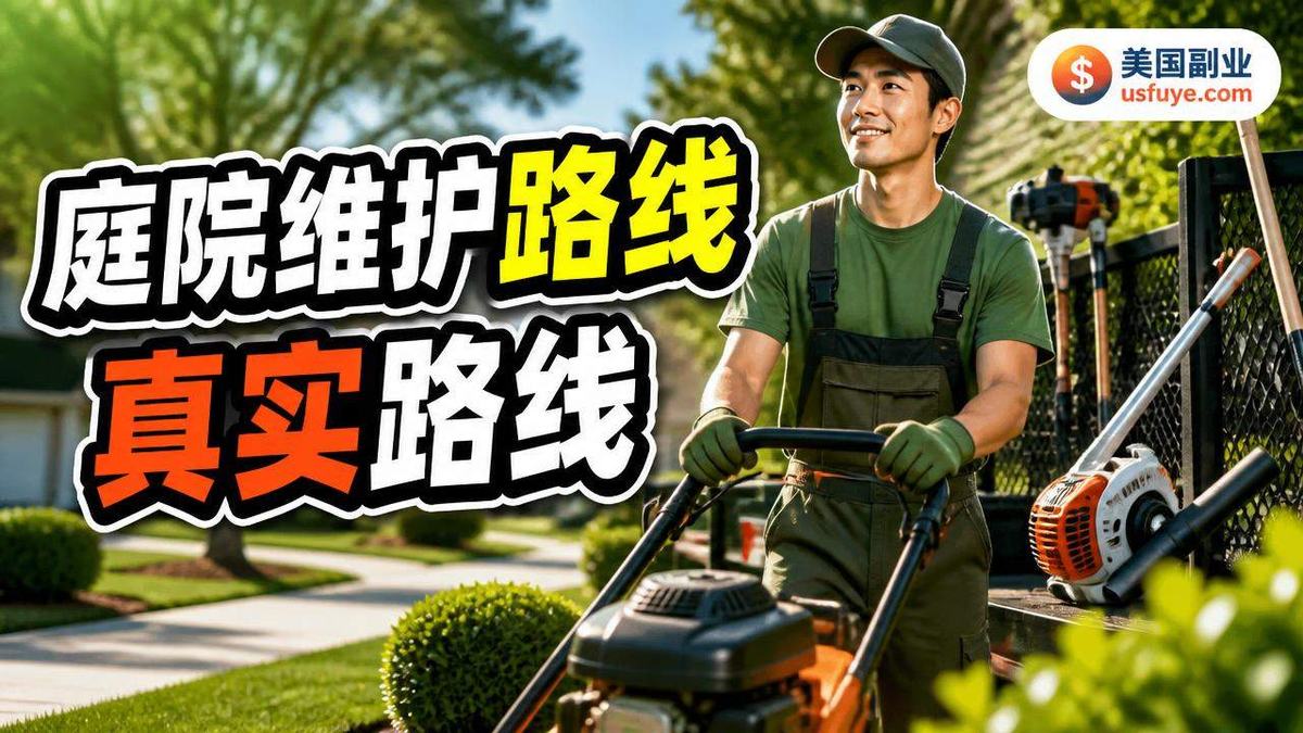 美国庭院维护路线小生意:新手怎么找第一单,周末时间版