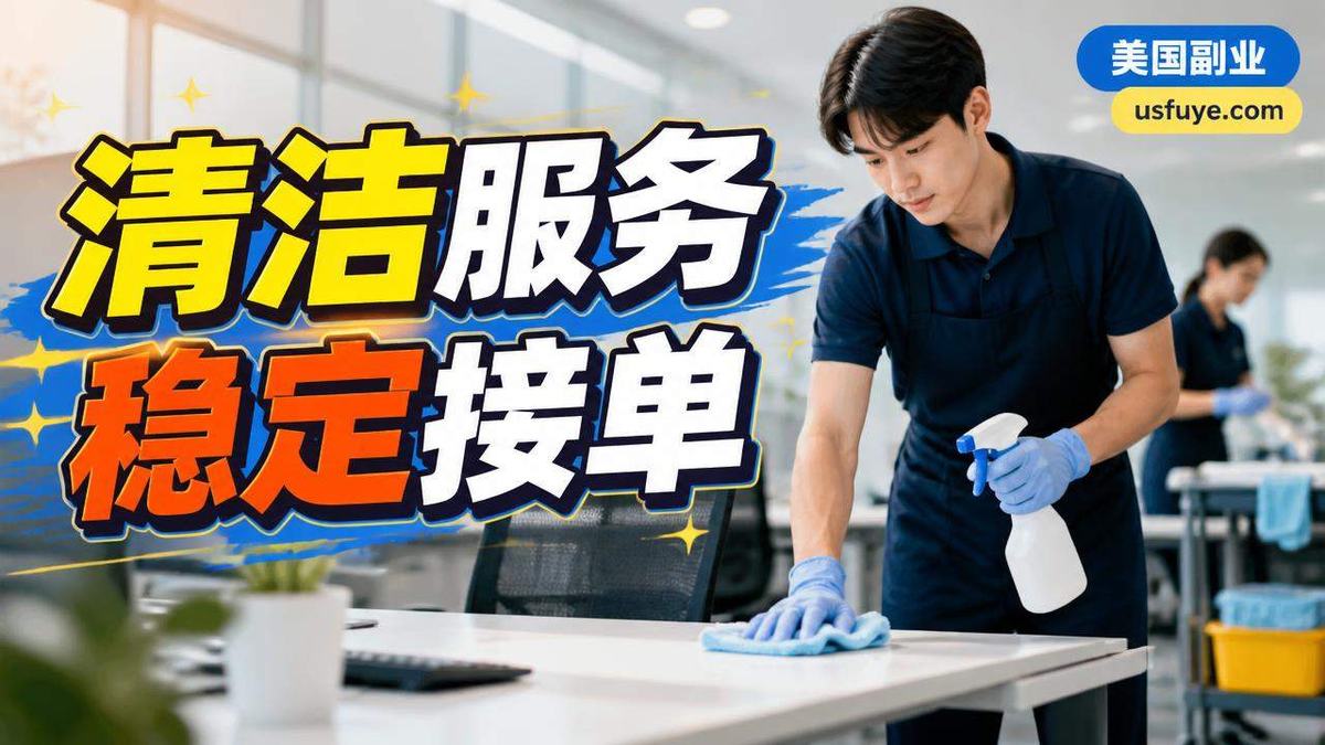美国办公室清洁小生意：新手怎么找第一单，周末时间版