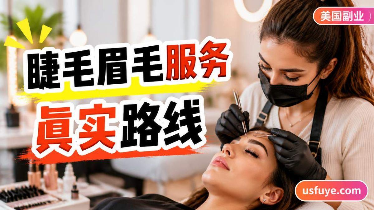 美国睫毛眉毛服务小生意:新手怎么找第一单,周末时间版