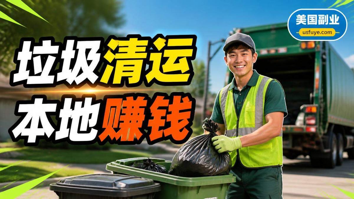 美国垃圾清运小生意:新手怎么找第一单,周末时间版