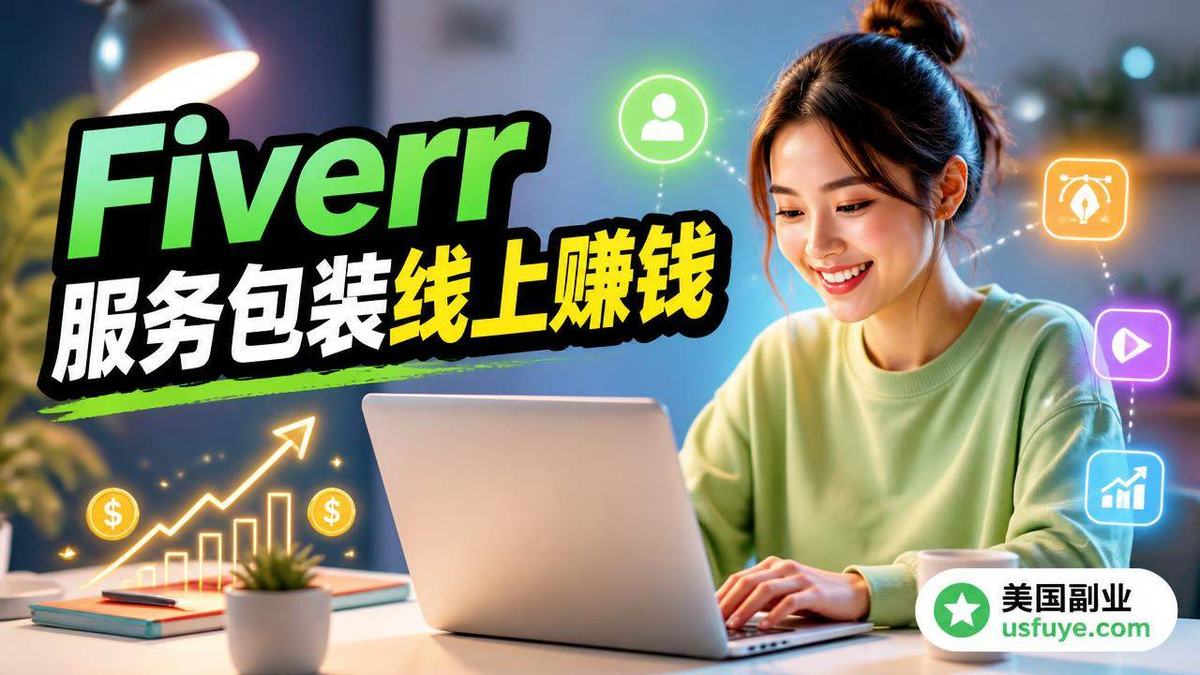 美国Fiverr 服务包装线上赚钱指南：接单、定价和风险，周末时间版