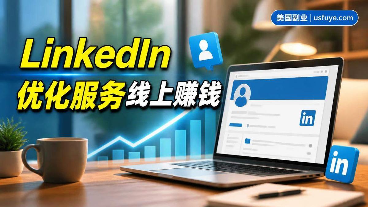 美国LinkedIn 优化服务线上赚钱指南:接单、定价和风险,周末时间版