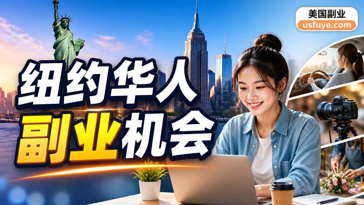 美国华人纽约华人副业赚钱机会:适合人群和起步,周末时间版