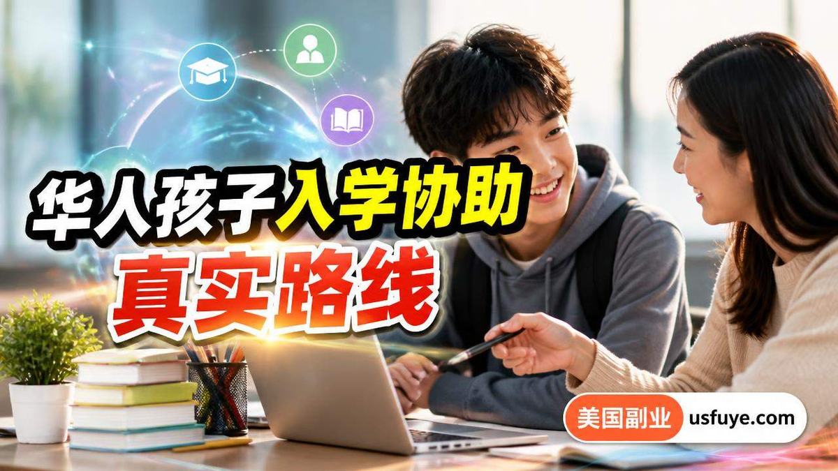 美国华人孩子入学协助赚钱机会:适合人群和起步,周末时间版