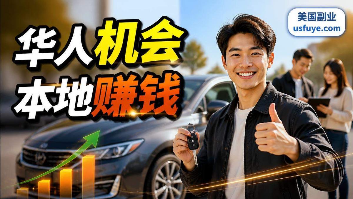 美国华人华人买二手车协助赚钱机会:适合人群和,报价复盘版