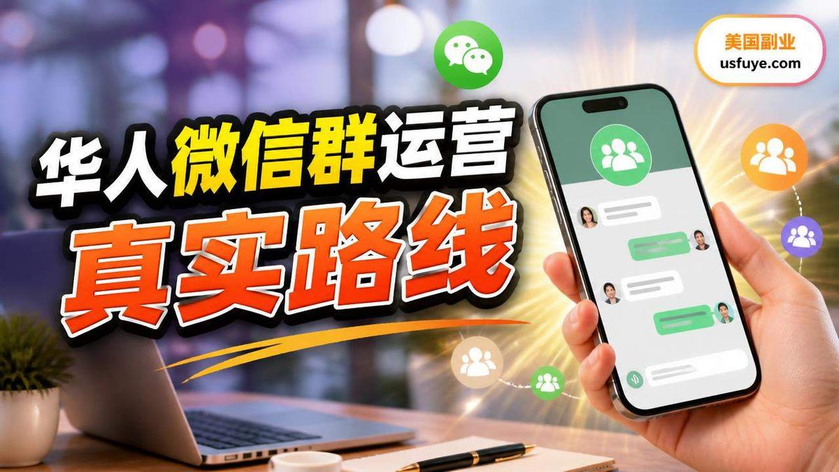美国华人微信群运营赚钱机会：适合人群和起步方，周末时间版