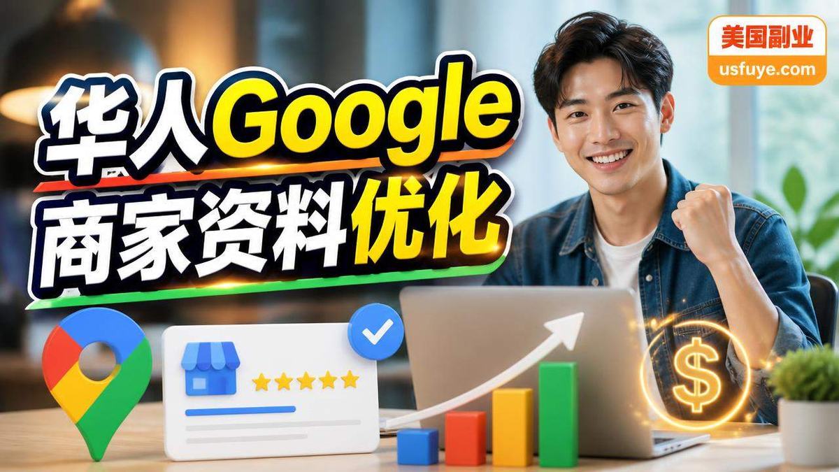 美国华人Google 商家资料优化赚钱机会，周末时间版