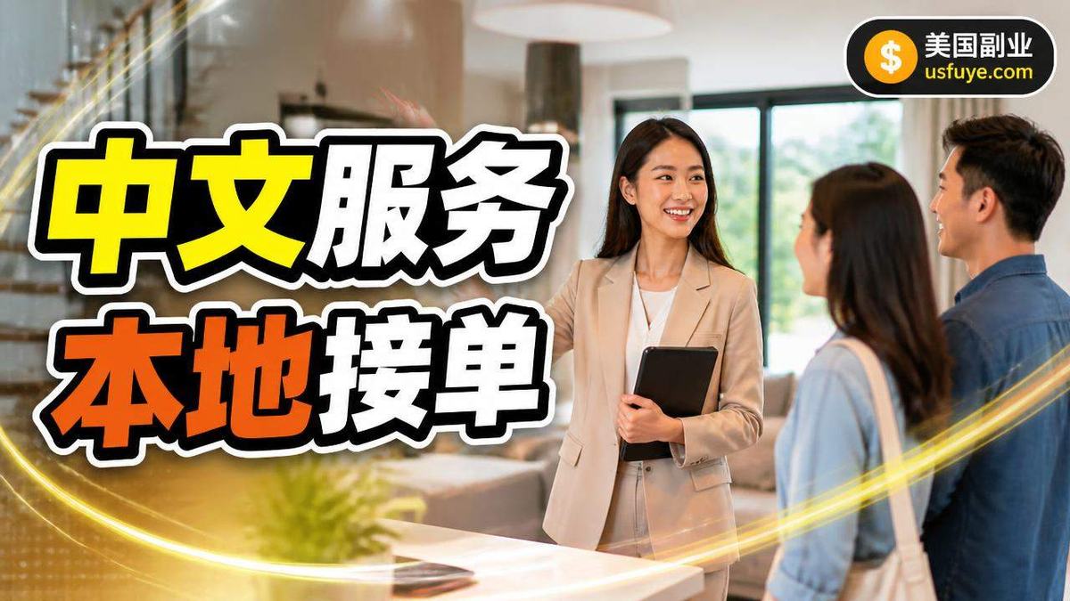 美国华人地产 Open House 翻译赚钱，周末时间版