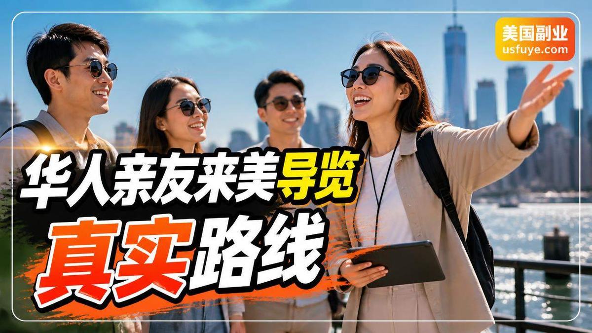 美国华人亲友来美导览赚钱机会:适合人群和起步,周末时间版