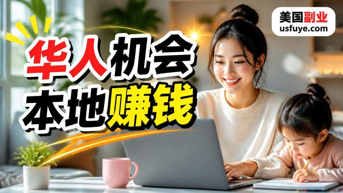 美国华人华人宝妈居家收入赚钱机会:适合人群和,周末时间版