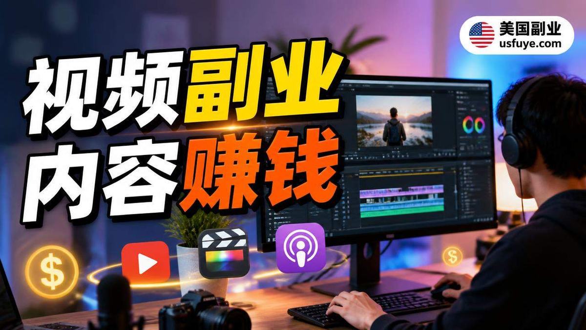 美国视频剪辑副业接单平台:短视频、YouTu,周末时间版