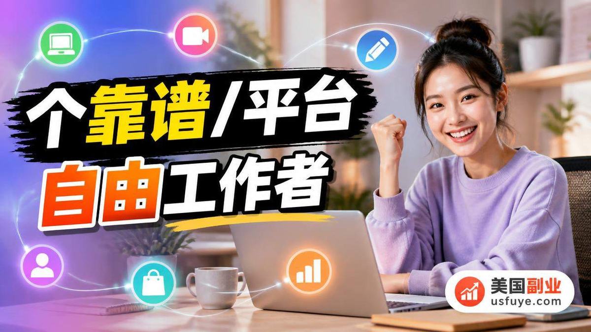 美国 25 个靠谱兼职/副业平台推荐:自由工,周末时间版