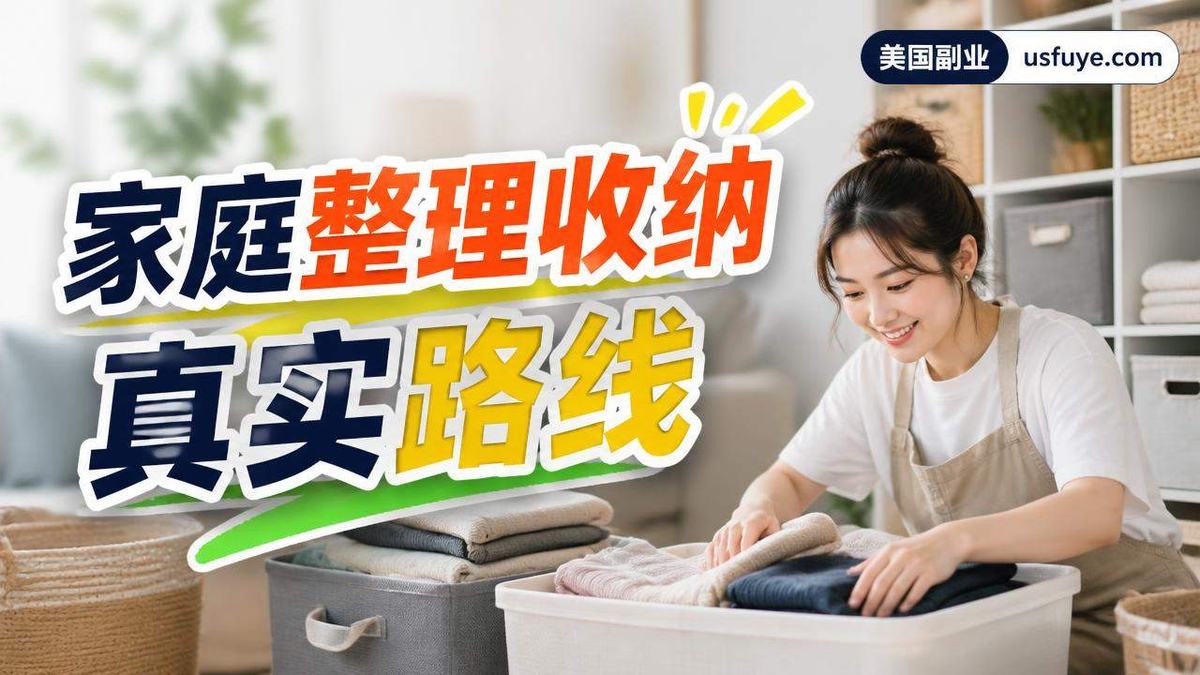 美国家庭整理收纳副业:从小单测试到稳定接单,避坑清单版