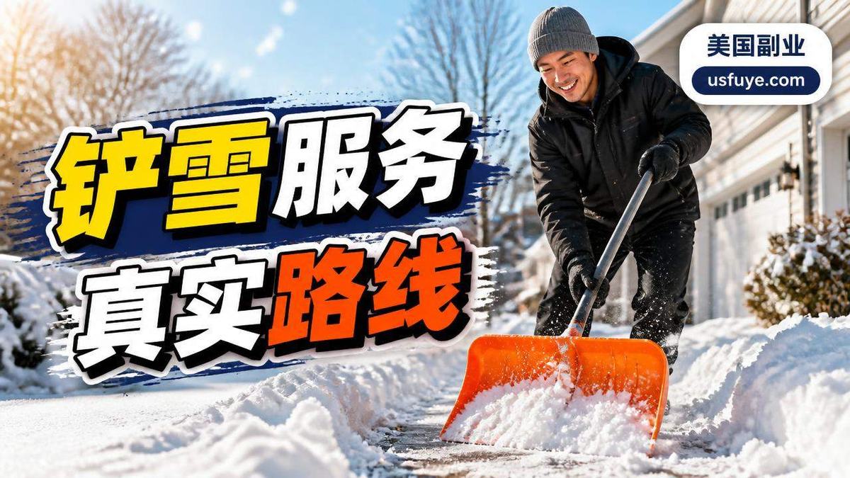 美国铲雪服务副业:从小单测试到稳定接单,避坑清单版
