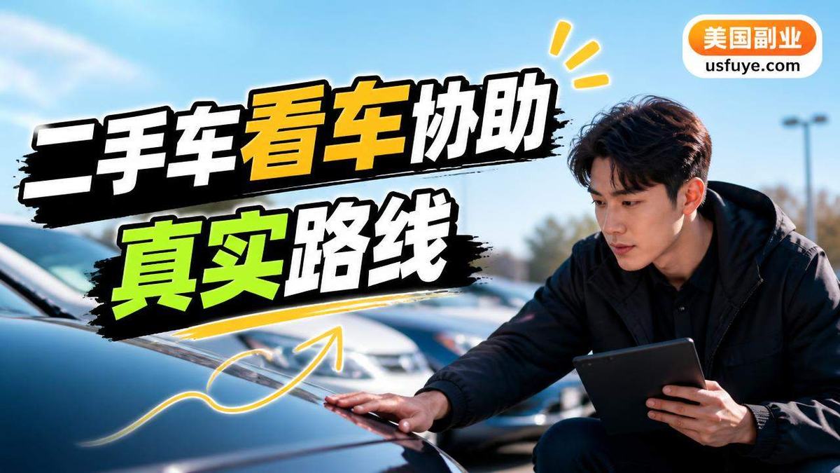 美国二手车看车协助副业的实战经验分享