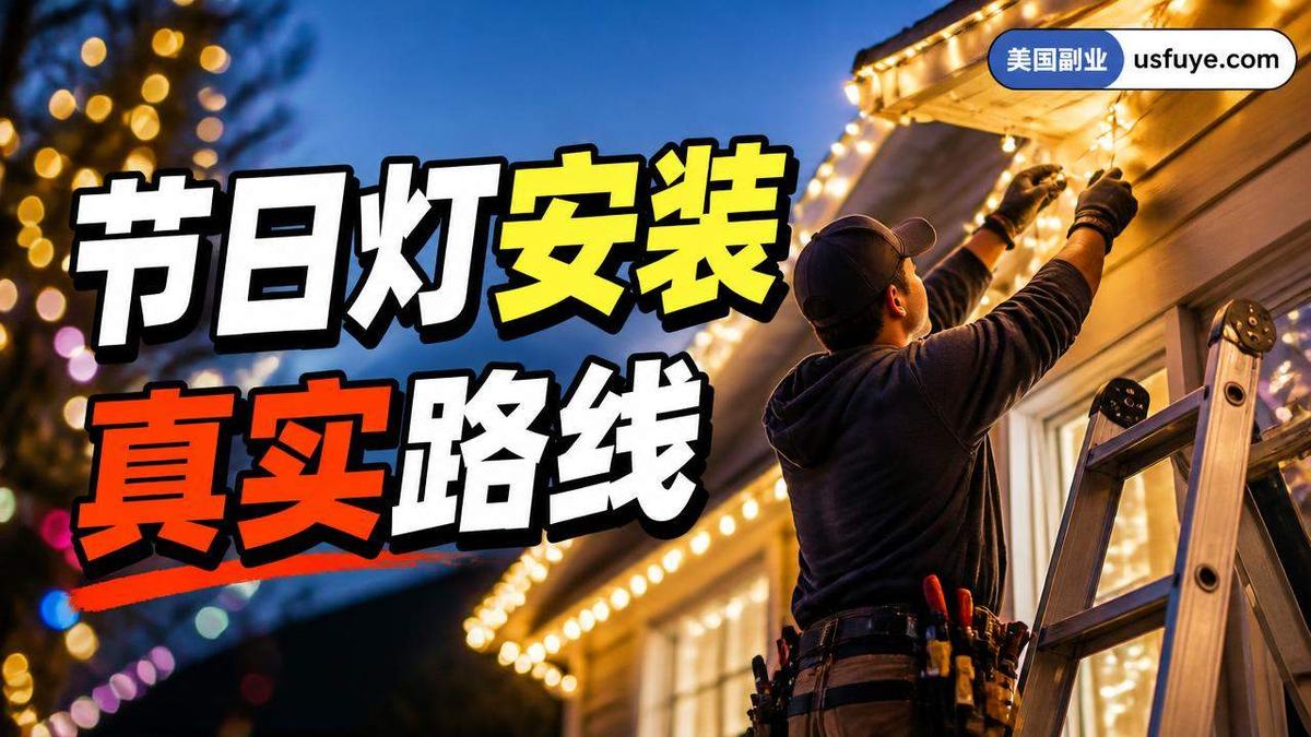 美国节日灯安装副业怎么做:从小测试开始