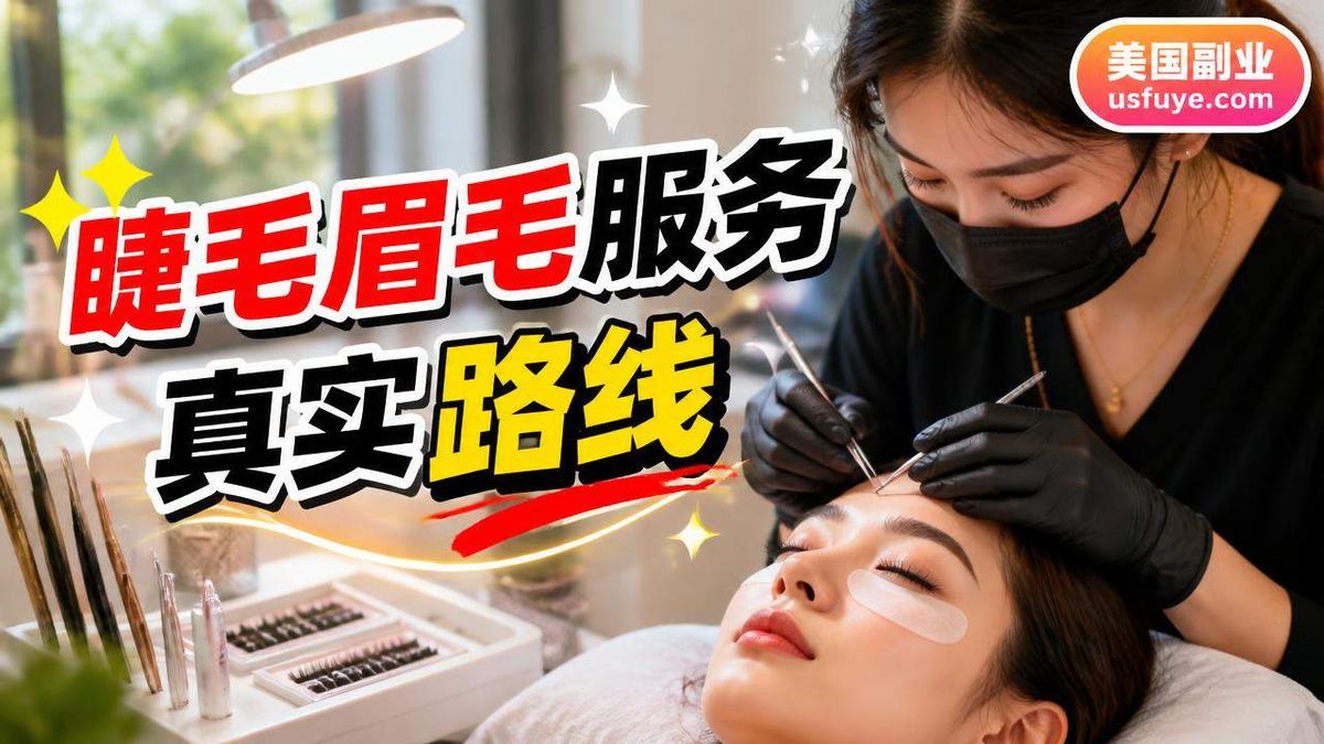 美国睫毛眉毛服务小生意怎么开始