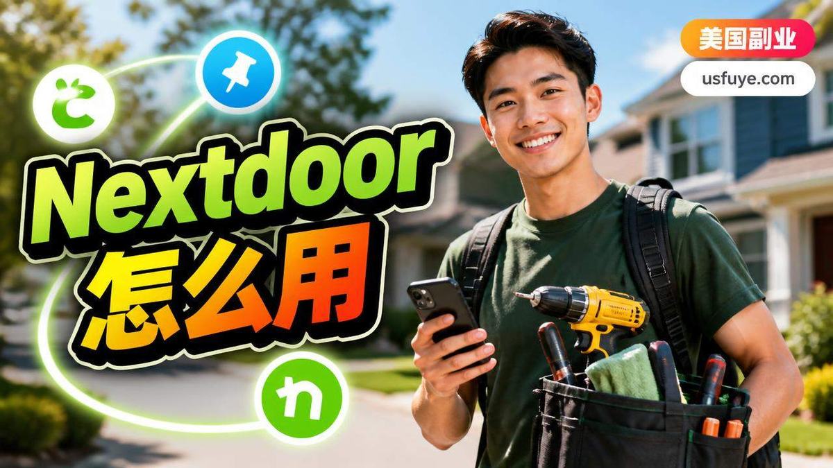 TaskRabbit、Thumbtack、Nextdoor 怎么用：美国本地接单平台指南