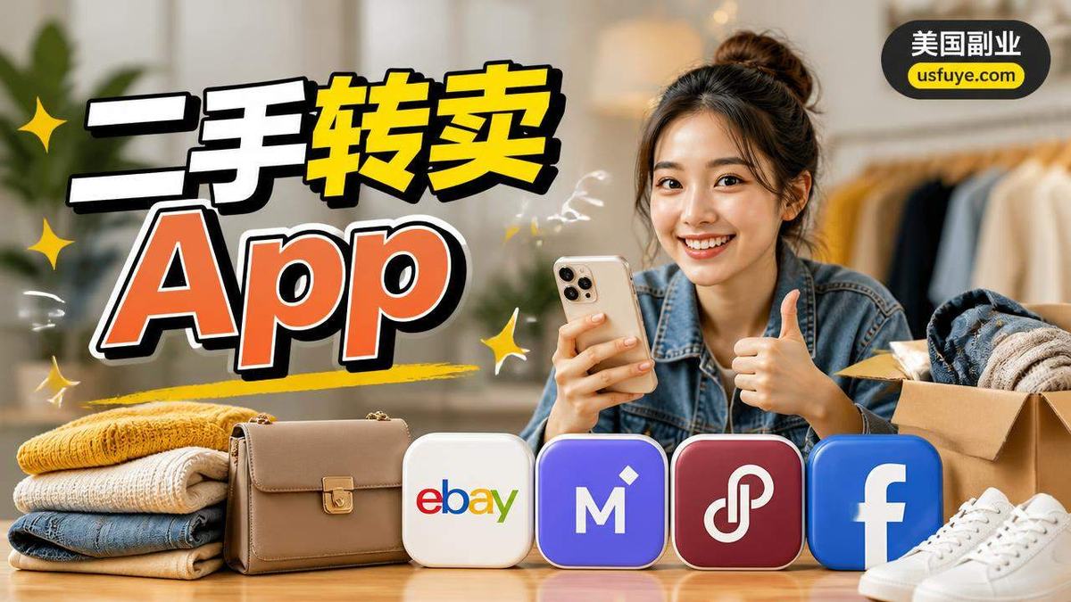 美国二手转卖 App 新手指南:eBay、Mercari、Poshmark、Facebook Marketplace