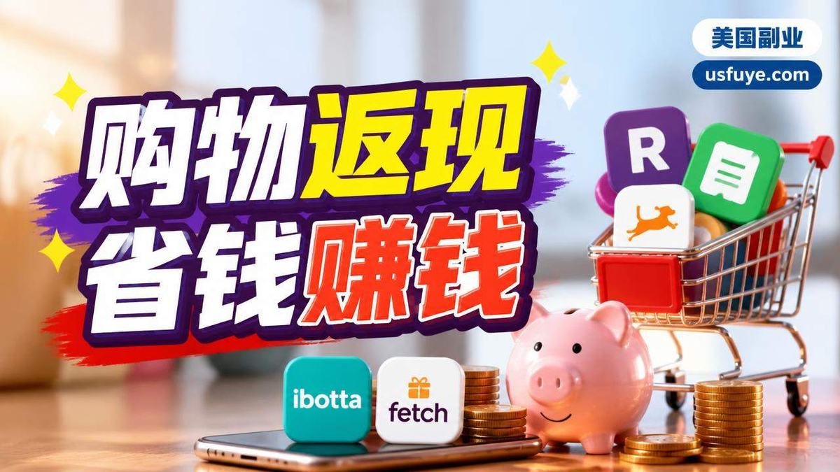 美国返现、奖励和省钱 App 能不能算副业:Rakuten、Ibotta、Fetch 等清单