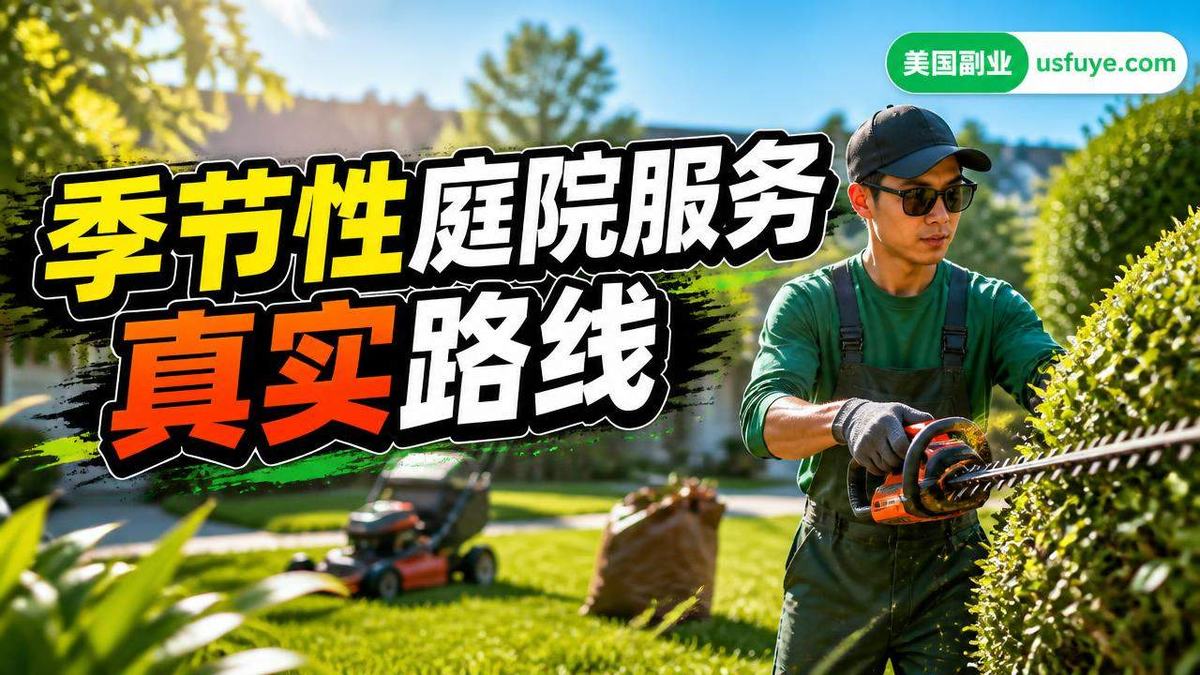 美国季节性庭院服务副业怎么做:从小测试开始