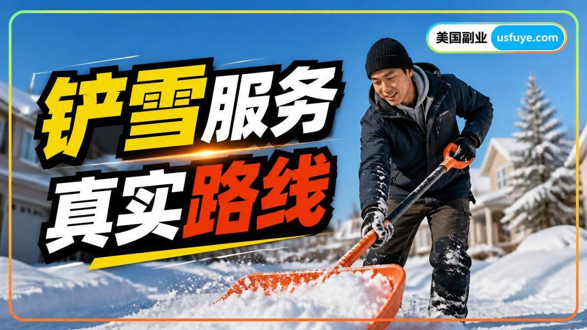 美国铲雪服务副业怎么做:从小测试开始