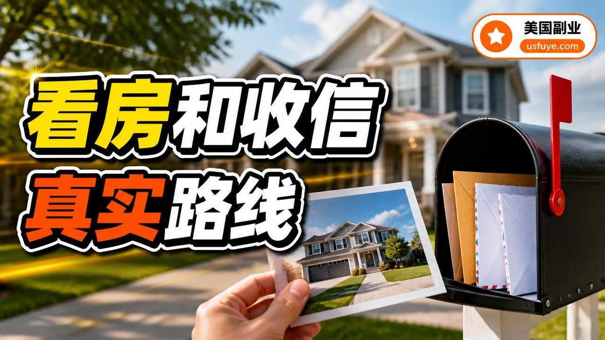 美国看房和收信副业怎么做:从小测试开始