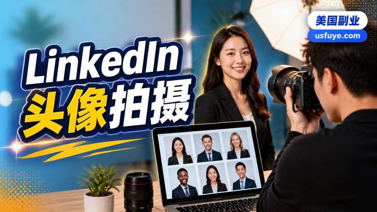 美国LinkedIn 头像拍摄副业怎么做：从小测试开始