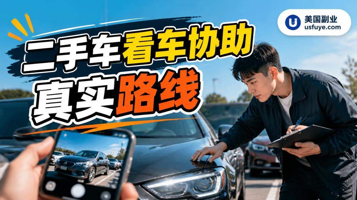 美国二手车看车协助副业怎么做：经验分享与实操指南