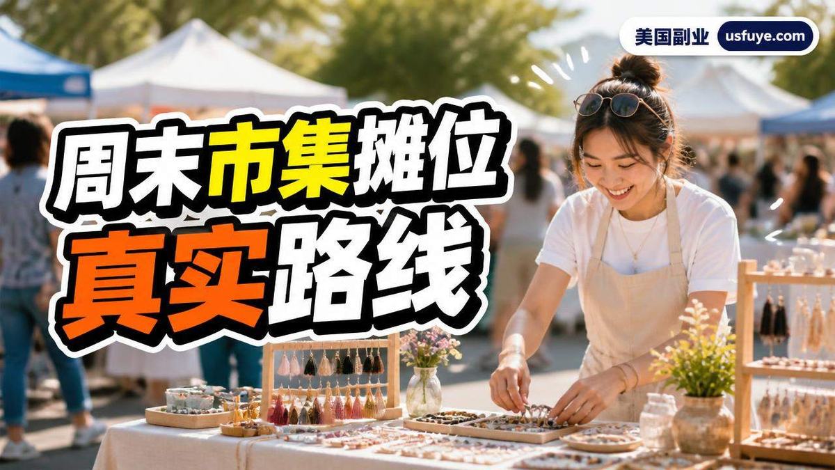 美国周末市集摊位副业怎么做：从小测试开始