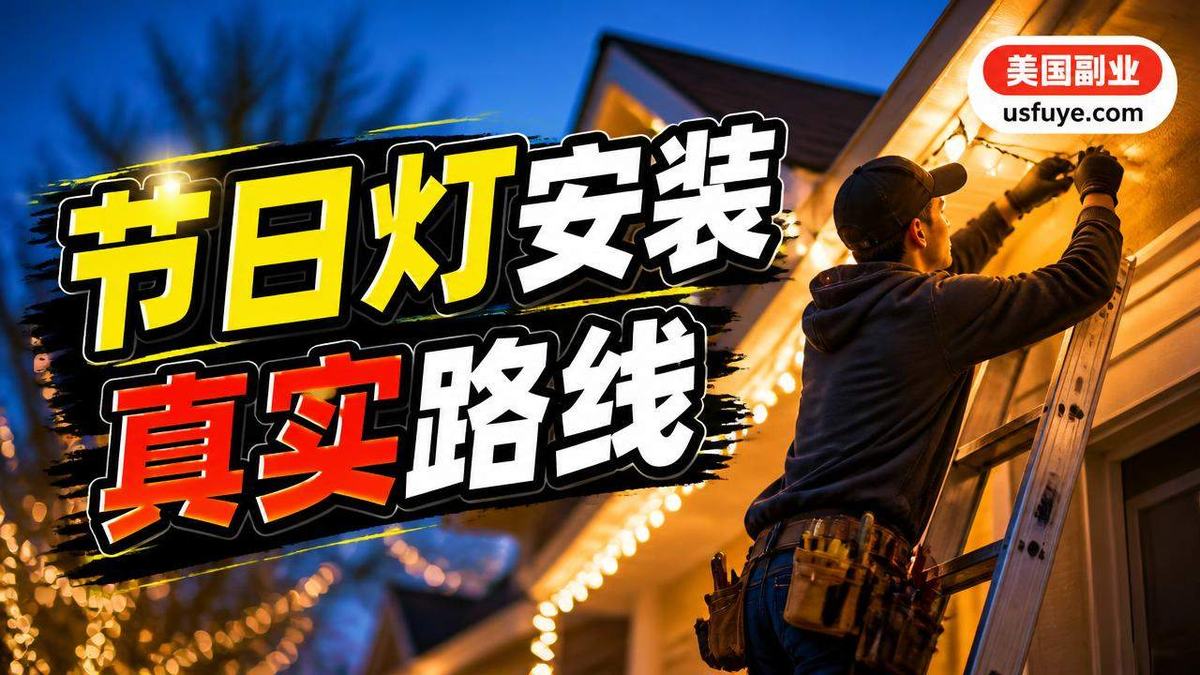 美国节日灯安装副业怎么做:从小测试开始