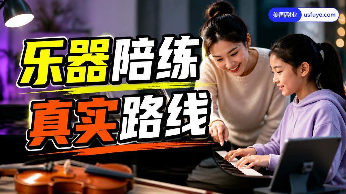 美国乐器陪练副业怎么做:从小测试开始