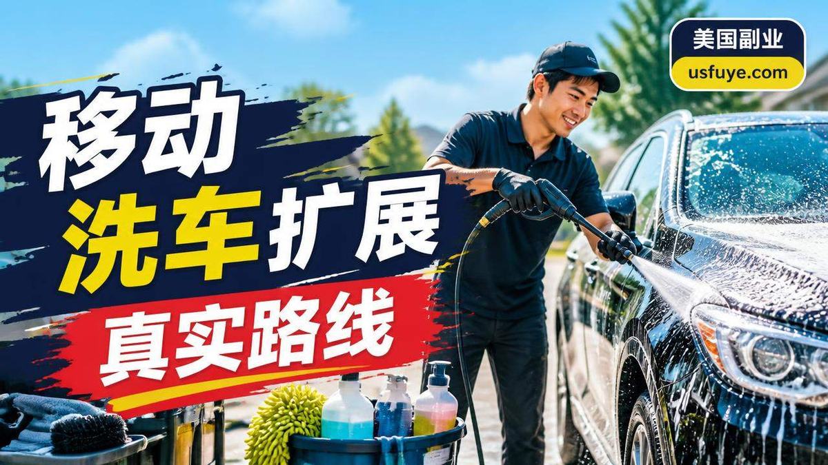 美国移动洗车扩展小生意怎么开始