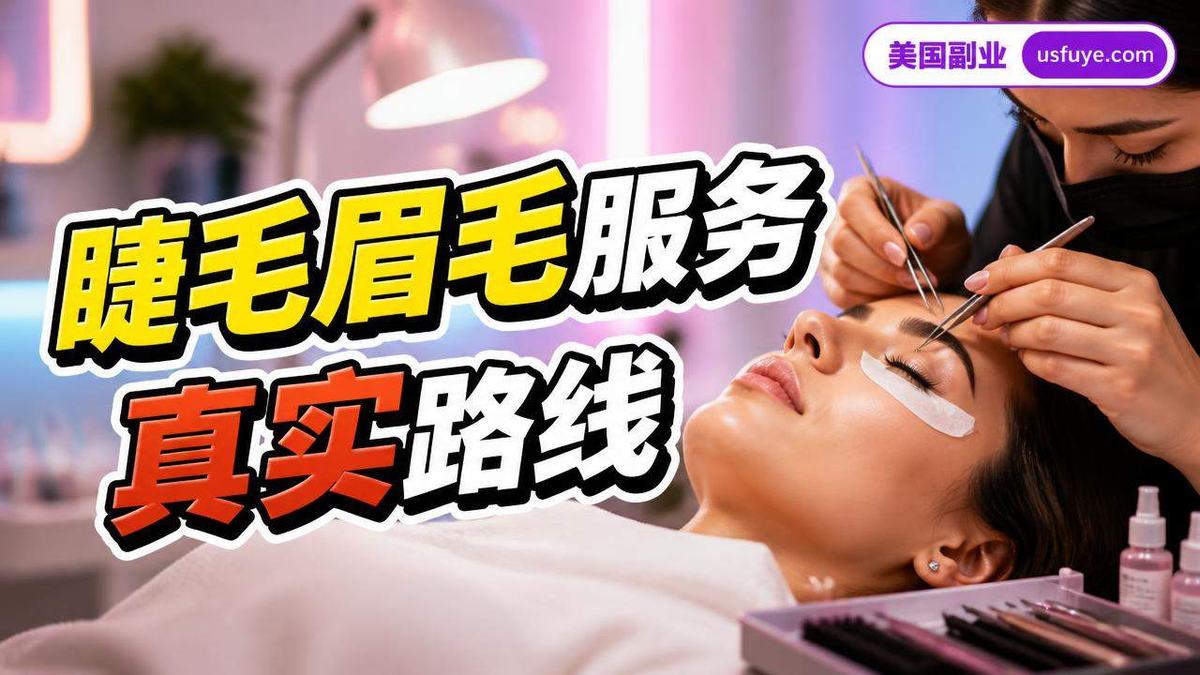 美国睫毛眉毛服务小生意怎么开始