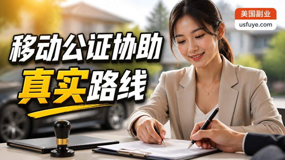 美国移动公证协助副业怎么做:从小测试开始