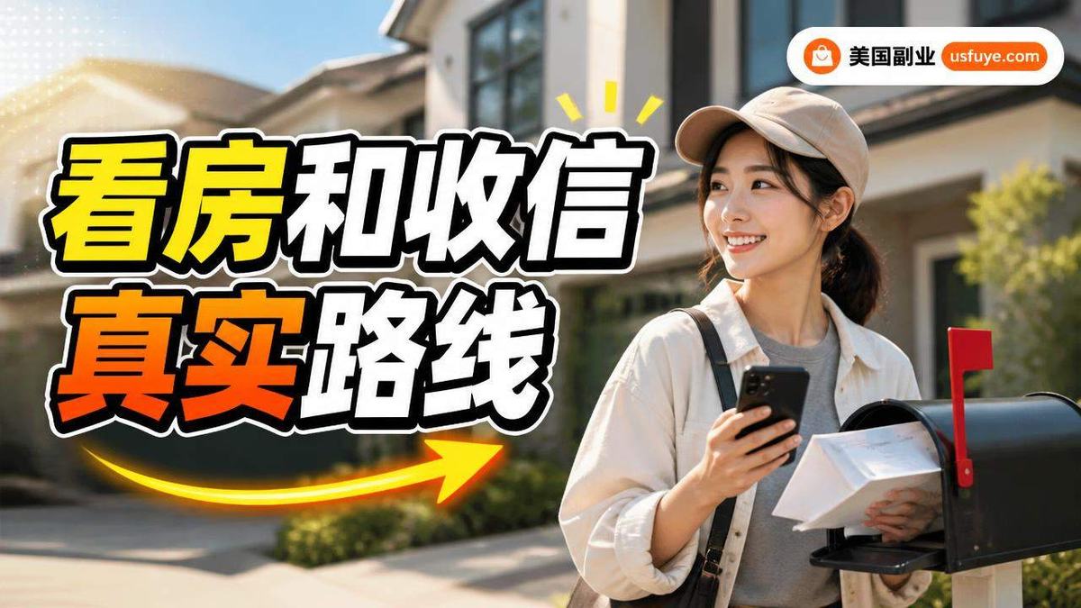 美国看房和收信副业怎么做:从小测试开始