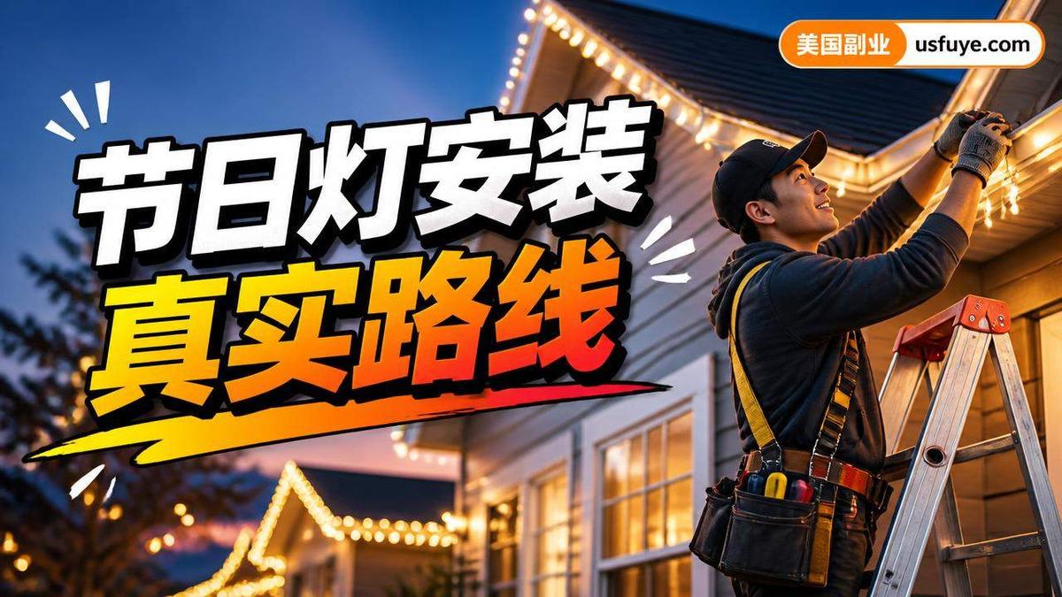 美国节日灯安装副业怎么做:从小测试开始