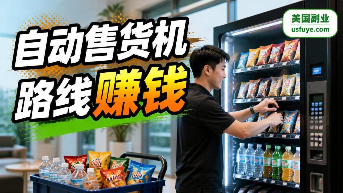 美国自动售货机路线小生意怎么开始