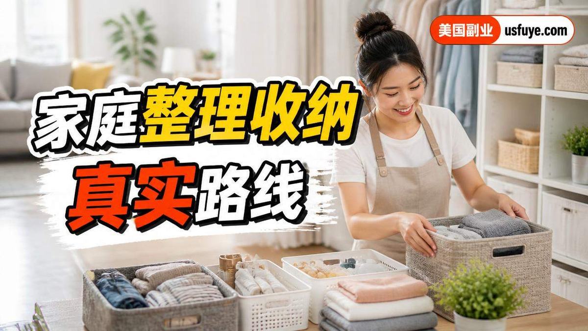 美国家庭整理收纳副业怎么做：从小测试开始