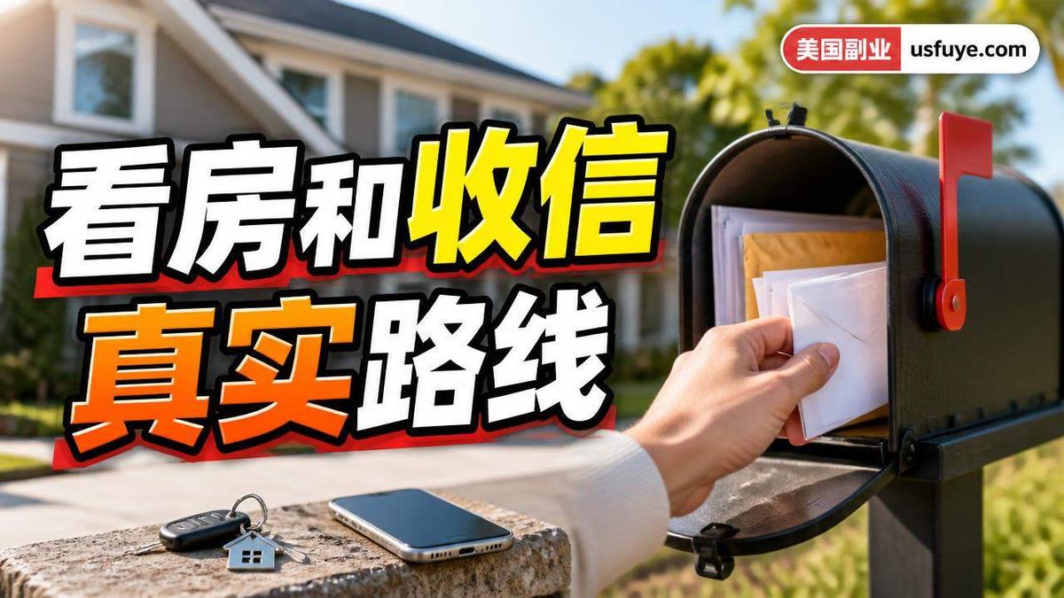 美国看房和收信副业怎么做:从小测试开始