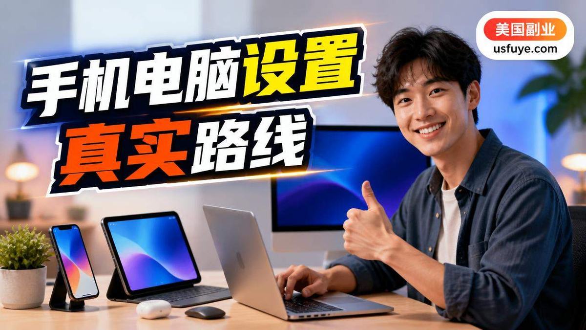 美国手机电脑设置副业怎么做:从小测试开始