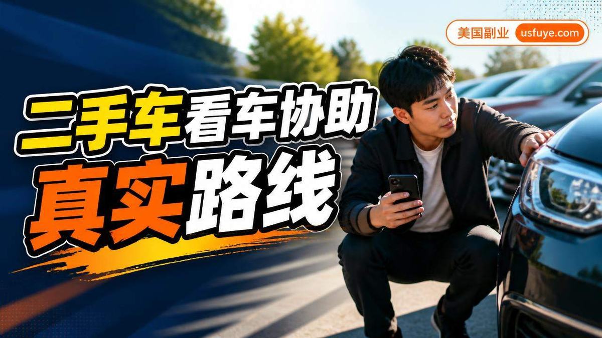 美国二手车看车协助副业怎么做:从小测试开始