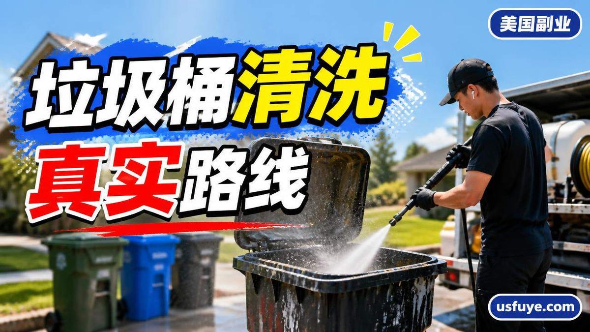 美国垃圾桶清洗副业怎么做:从小测试开始