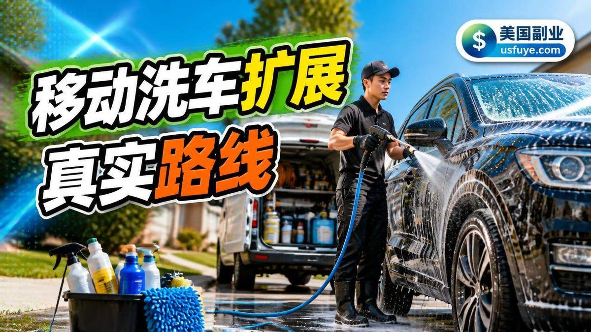 美国移动洗车扩展小生意怎么开始