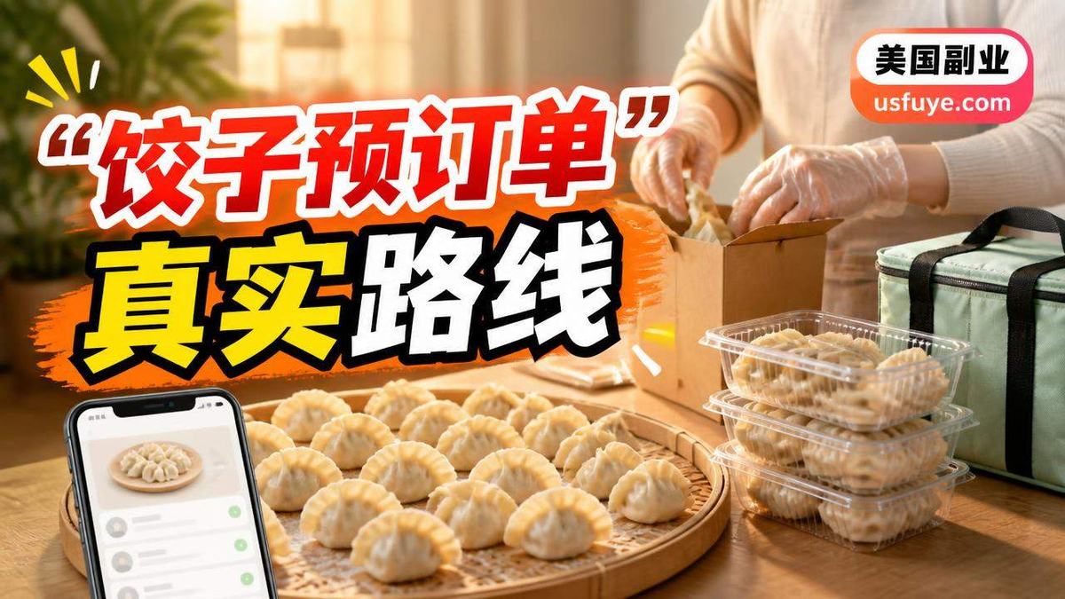 美国饺子预订单小生意怎么开始